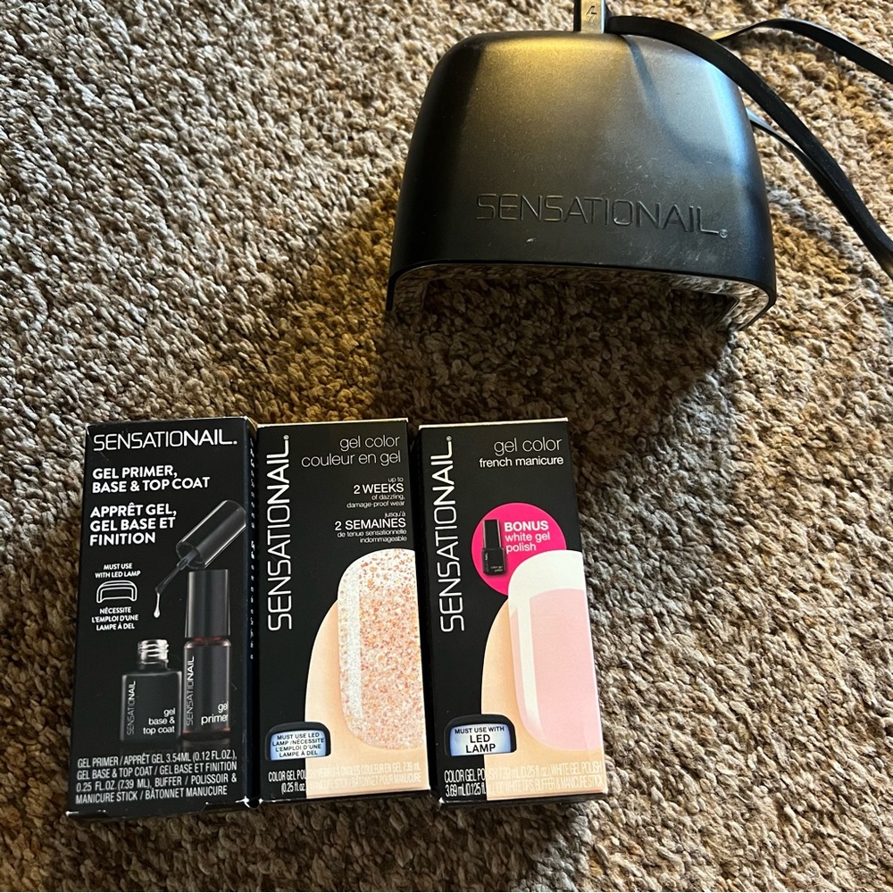 Sensationail polishes and dryer